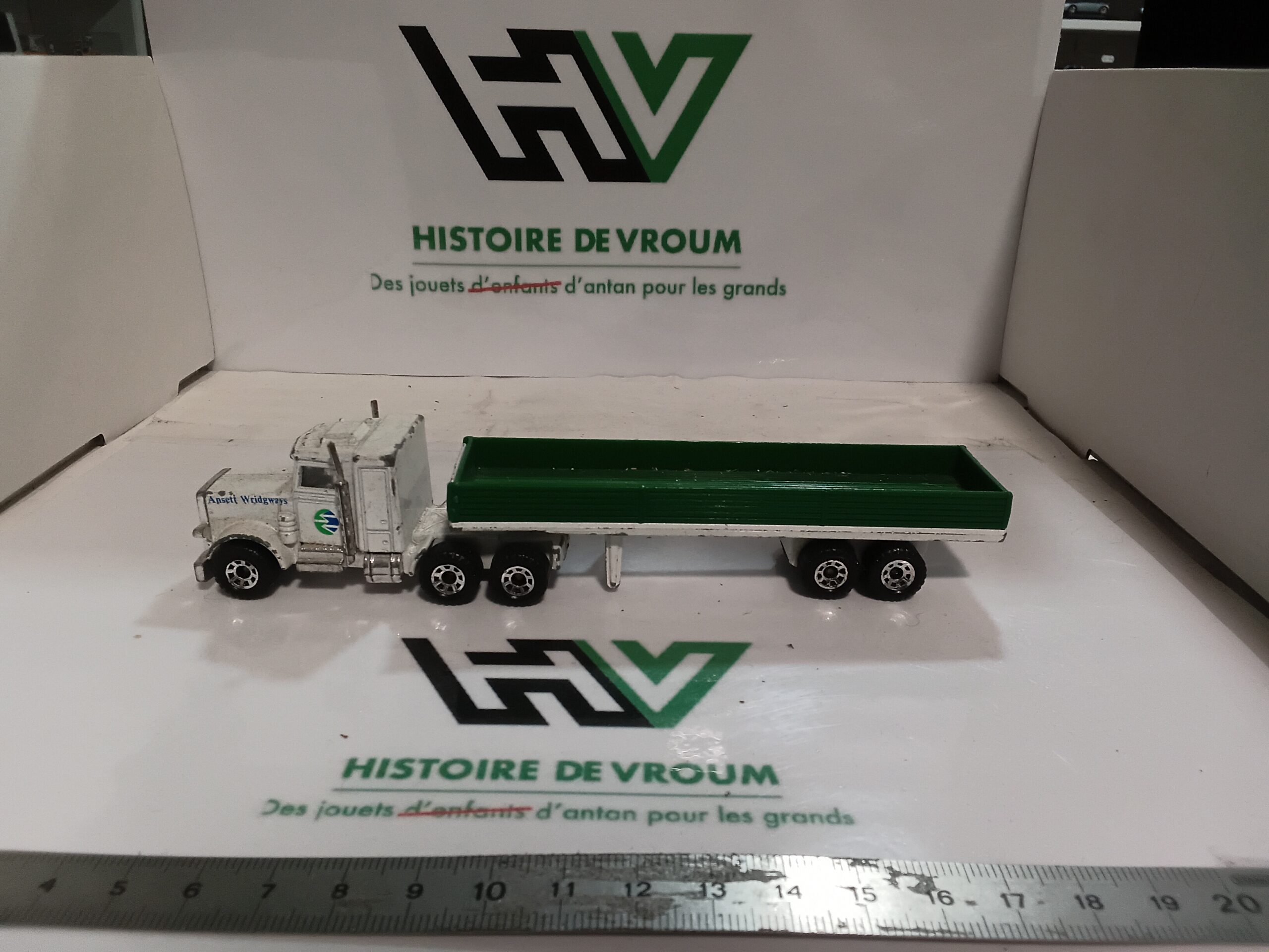Camion Peterbilt Matchbox Convoy "Ansett Wridgways" Vintage 80s - Macau/England