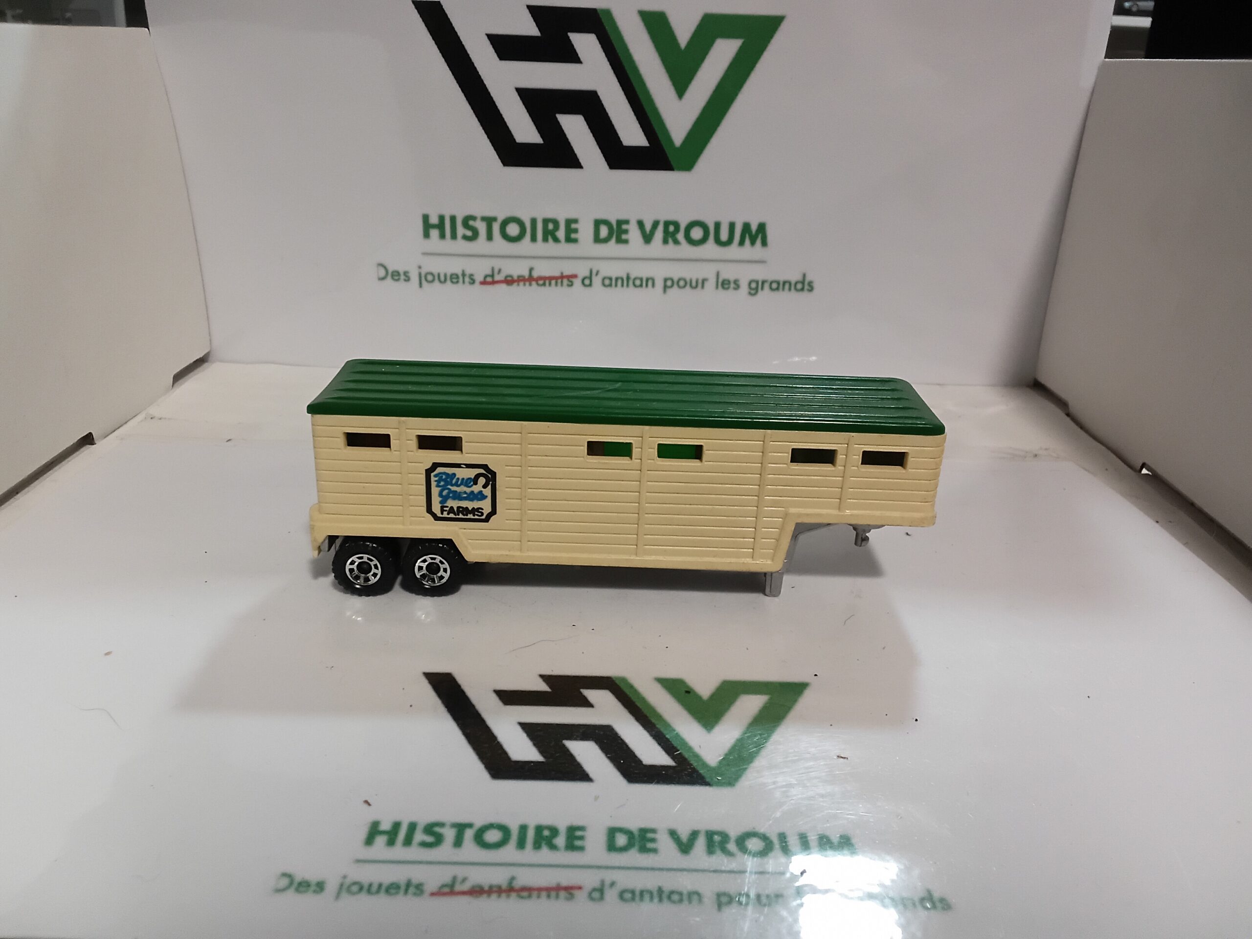 Remorque Van Bétaillère Matchbox Convoy 1981 - Blue Grass Farms - Made in England - État Top – Image 8