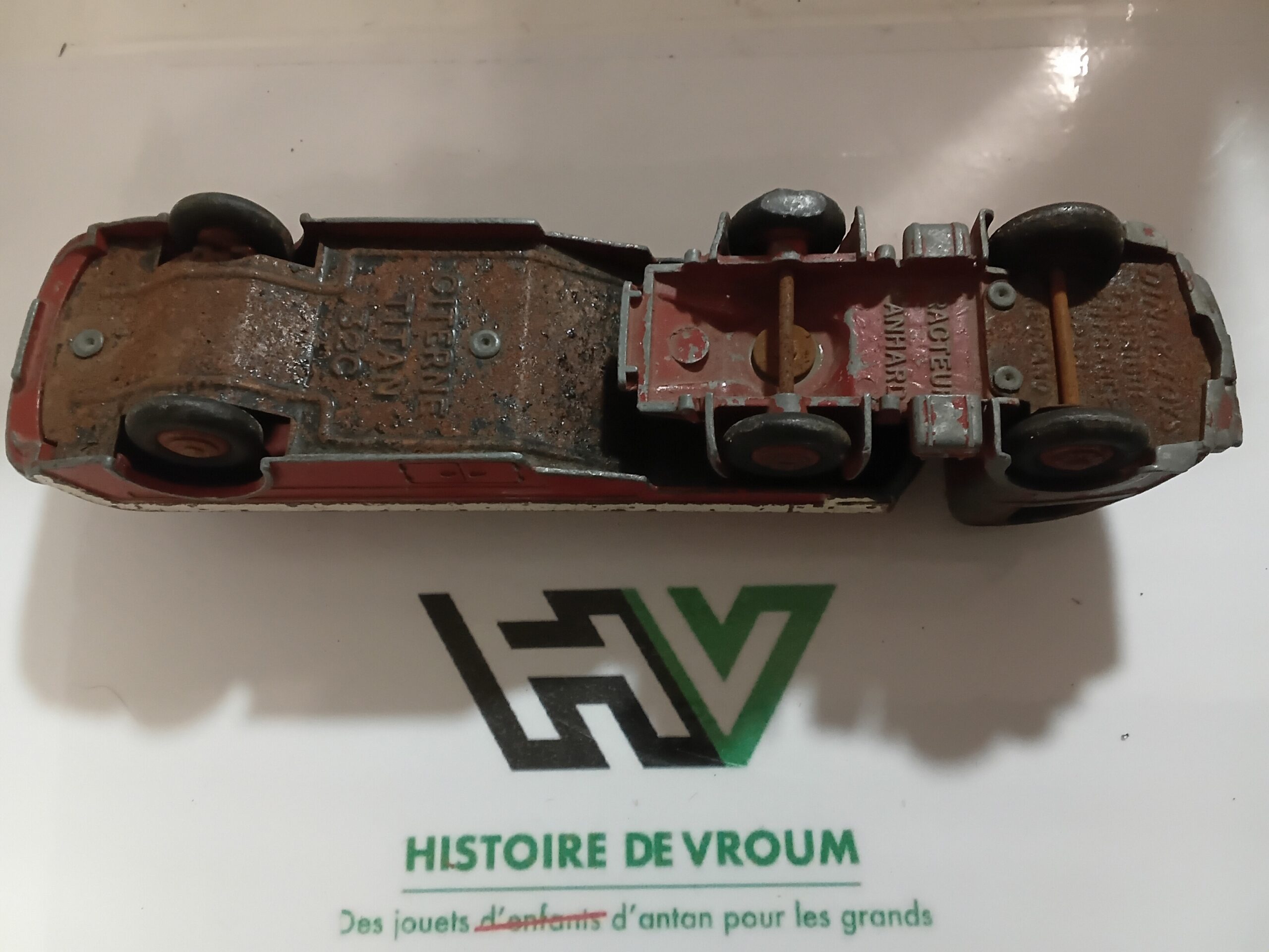 Camion Panhard Citerne Titan Pompiers Dinky Toys 32C (1954) France - Complet – Image 9