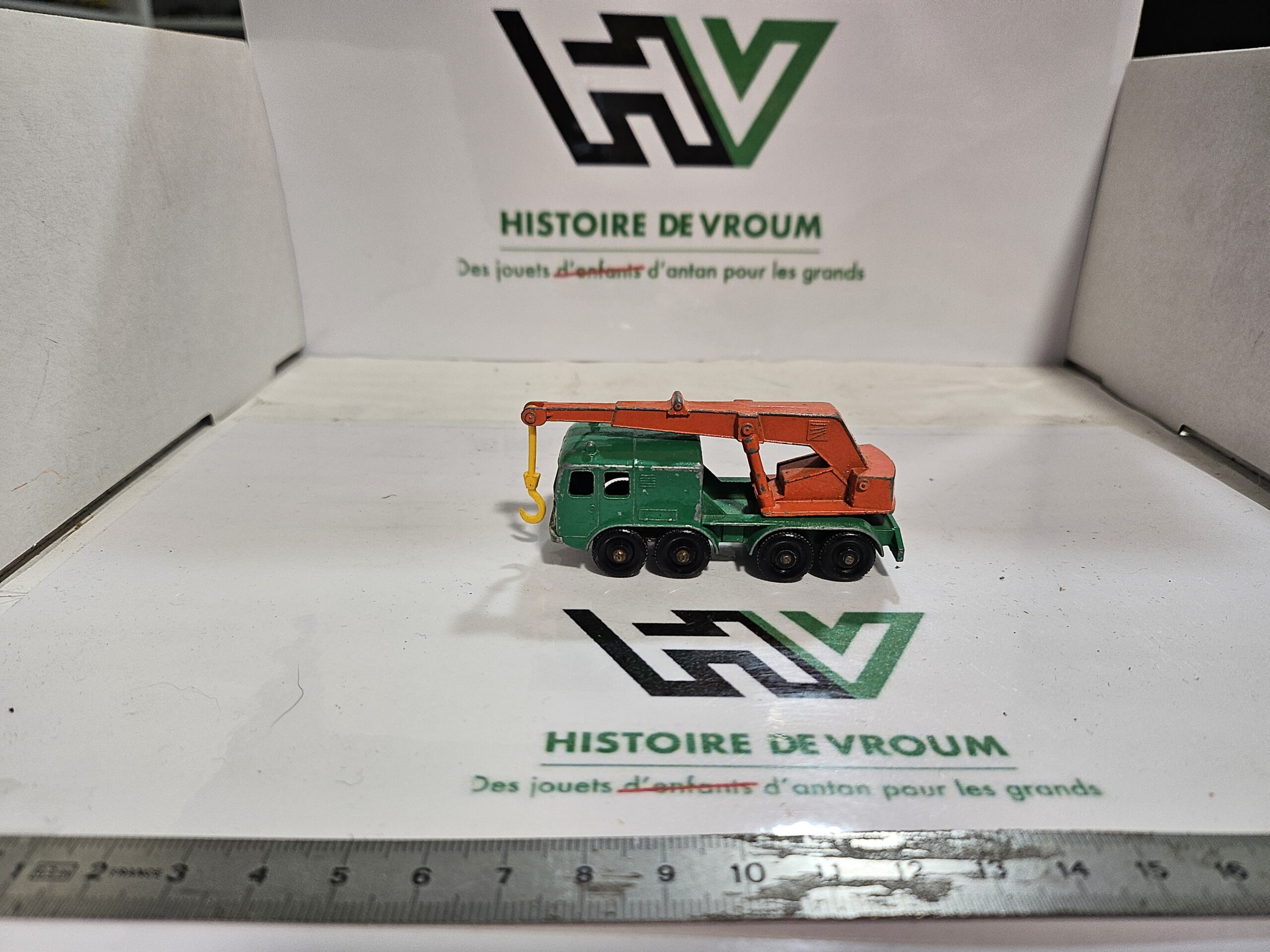 🏗️ Miniature Vintage Matchbox (Lesney Products) N°30 - 8 Wheel Crane