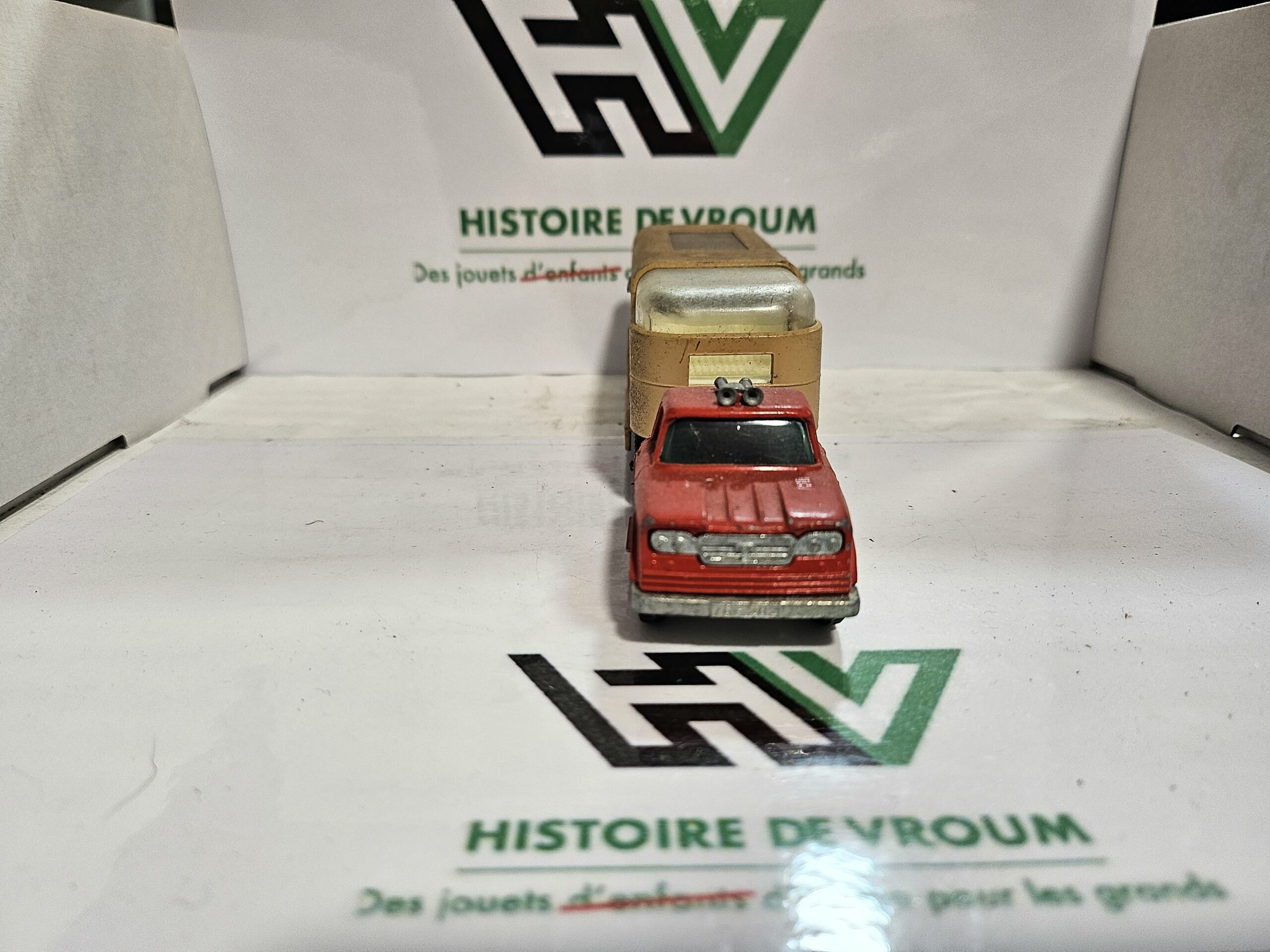 Matchbox King Size K-18 - Camion Van à Chevaux Dodge "Ascot Stables" Lesney Vintage – Image 5