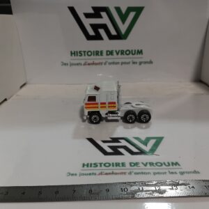 Camion Kenworth Matchbox Lesney 1981 Blanc à Bandes