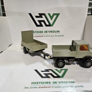 Matchbox Superfast - Mercedes Unimog avec Remorque (1977) - Made in England