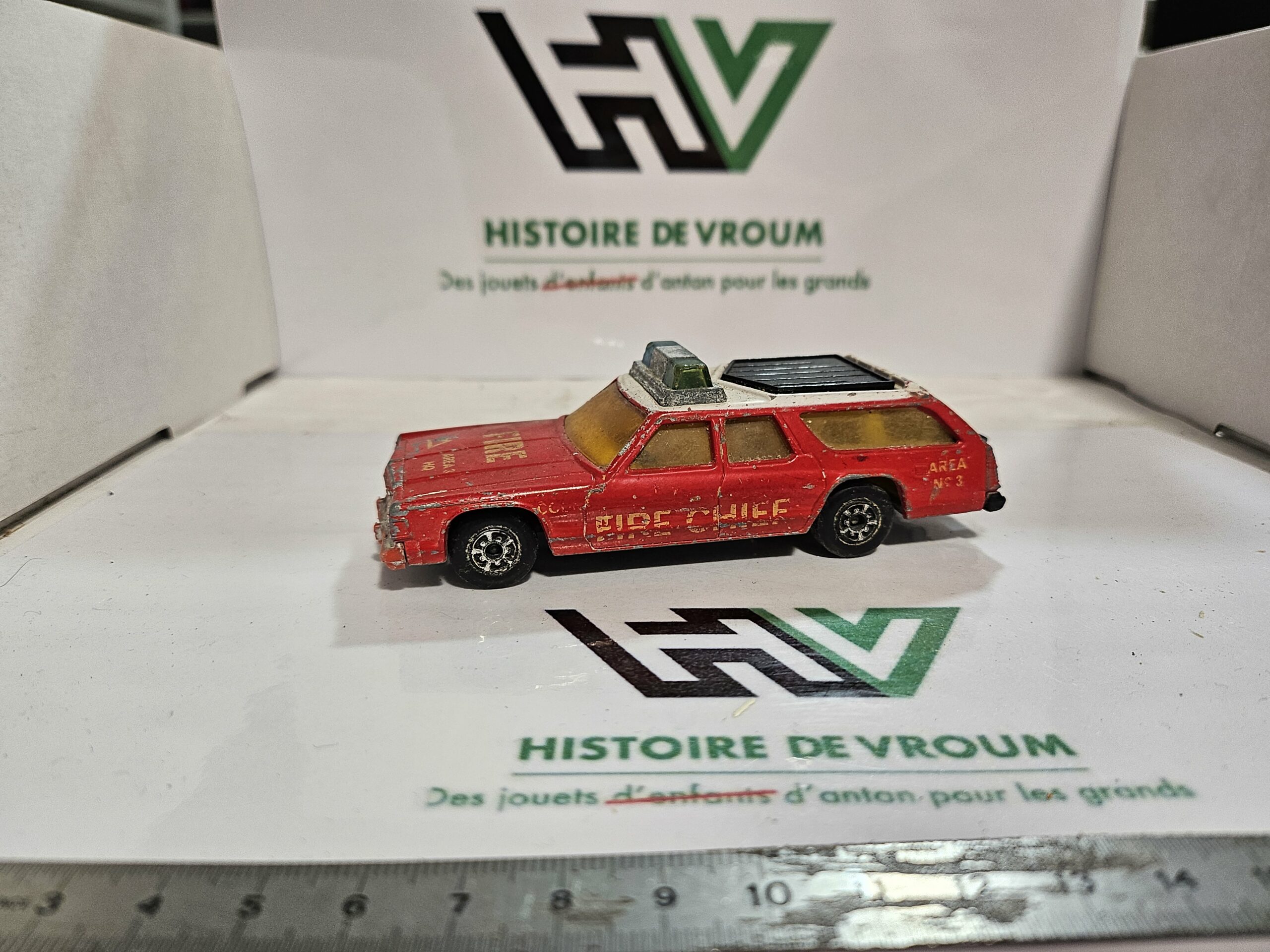 Matchbox Super Kings - Dodge Monaco Estate Fire Chief (1978) - Échelle 1/43