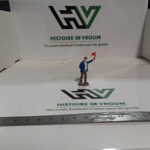 Figurine Cantonnier / Agent de Voirie au Drapeau Rouge 1/43