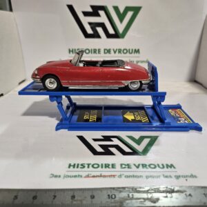 Pont Élévateur Mécanique 1/43 + Voiture DS Cabriolet Rouge