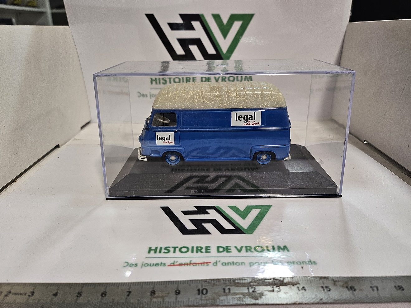 Renault Estafette 1/43 Eligor - Publicitaire "Café Legal Le Goût" + Boîte Vitrine