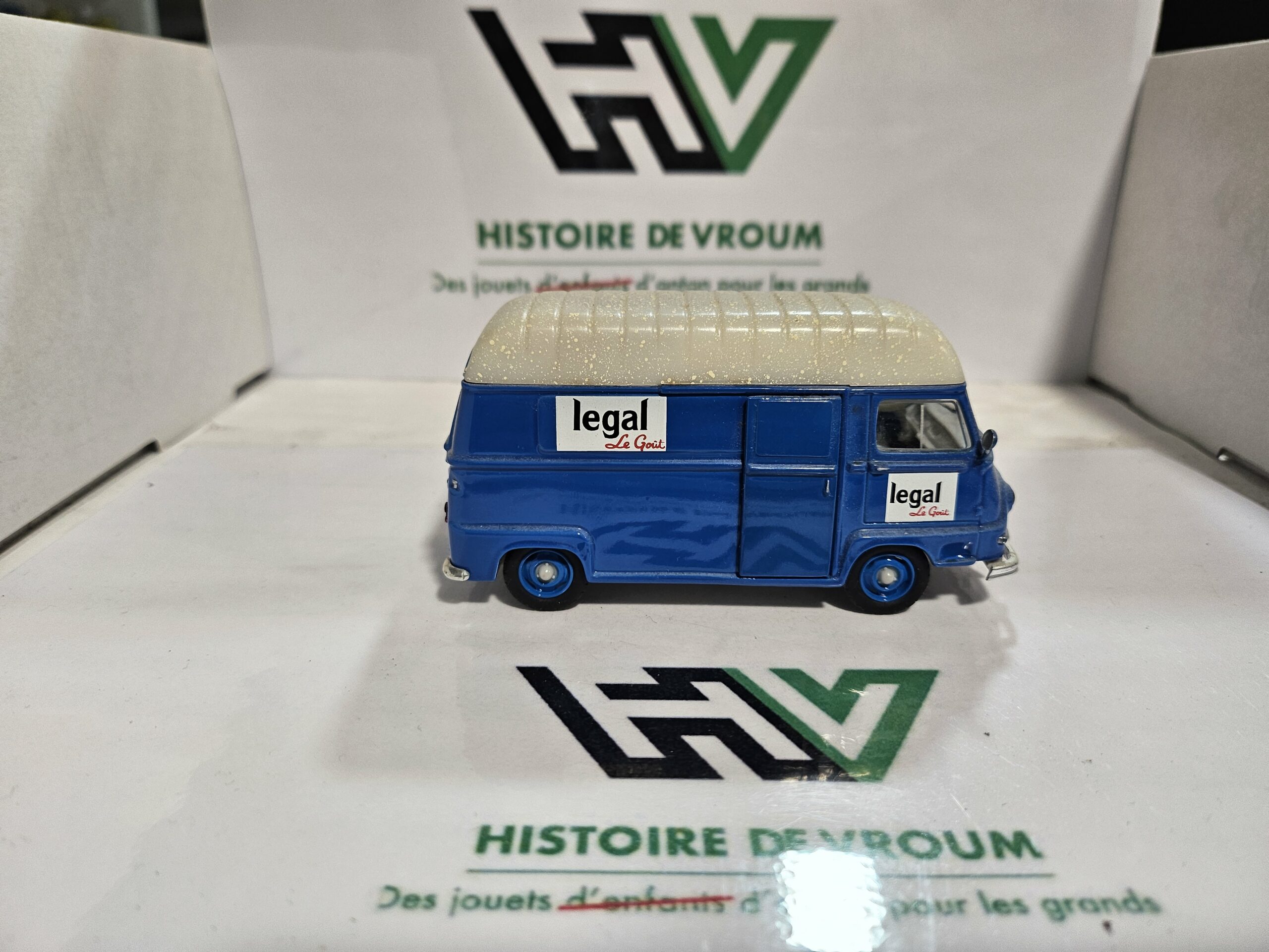 Renault Estafette 1/43 Eligor - Publicitaire "Café Legal Le Goût" + Boîte Vitrine – Image 5