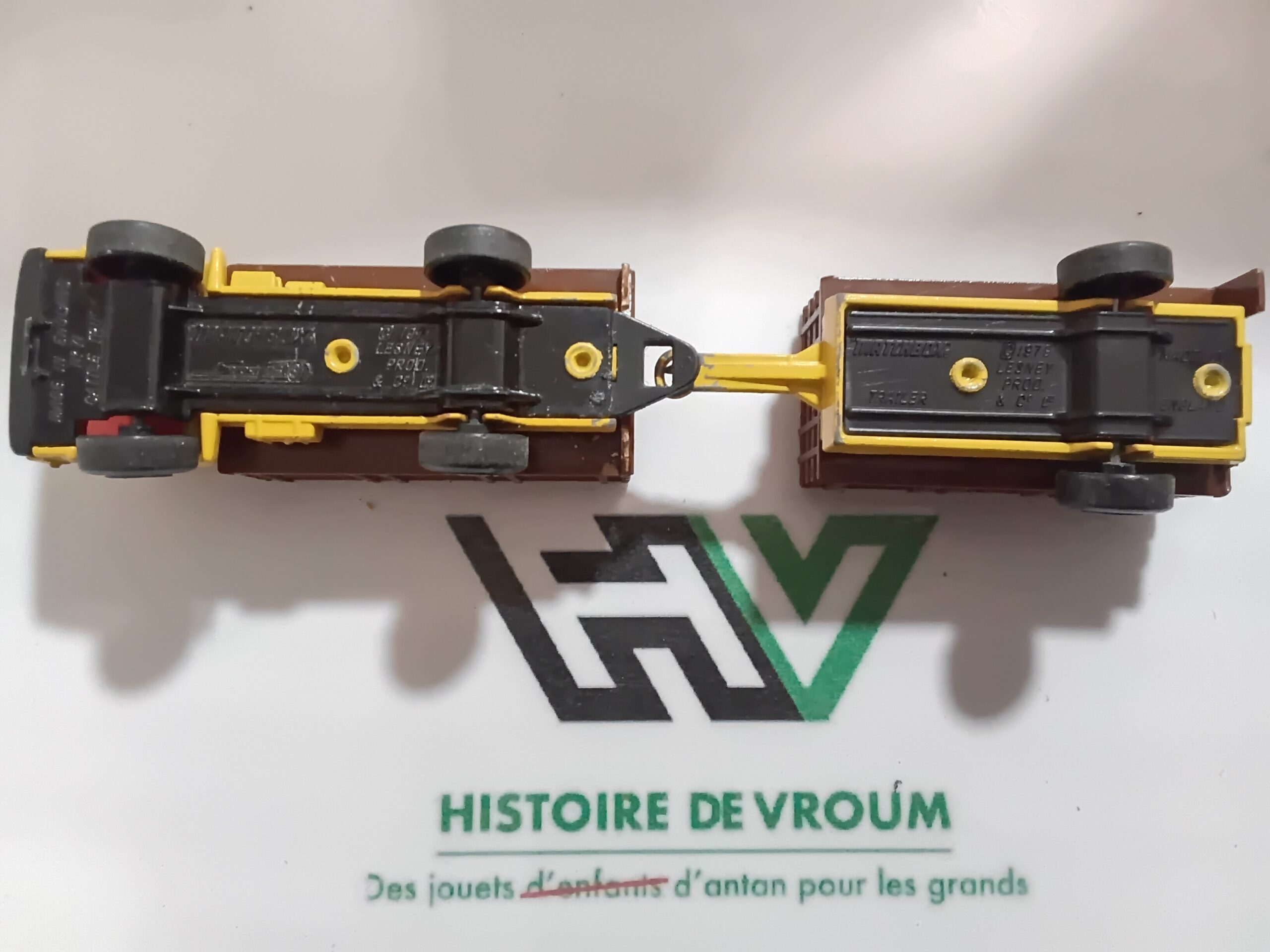 Ensemble Matchbox Superfast - Camion Cattle Truck + Remorque Bétail (1976) Lesney – Image 9