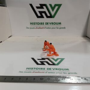 Lot de 2 Figurines Ouvriers / Techniciens en Combinaison Orange 1/43