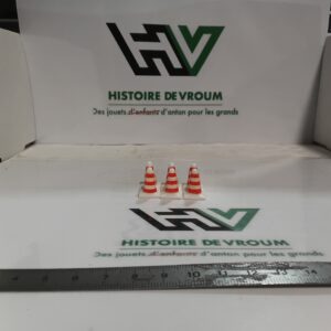 Lot de 6 Cônes de Chantier / Plots de Signalisation 1/43