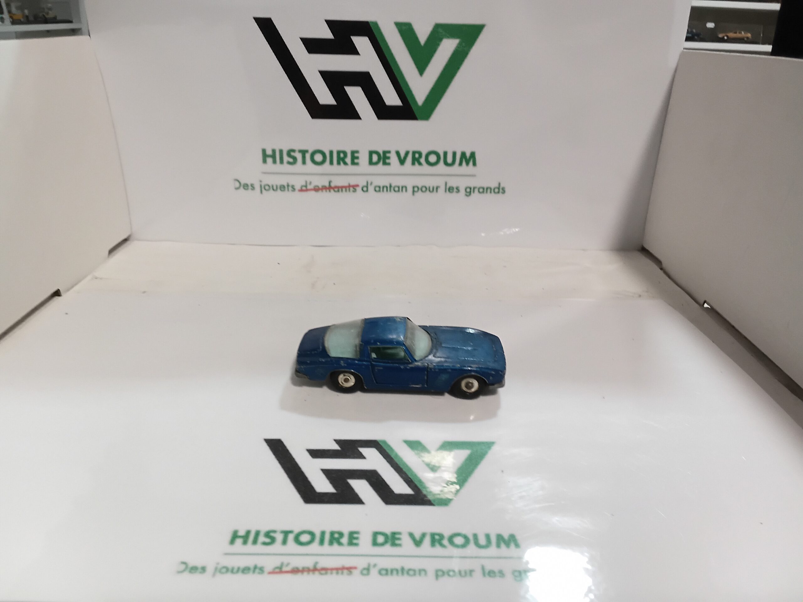 Vintage Matchbox Lesney N° 14 Iso Grifo Bleu Métallisé Regular Wheels – Image 6