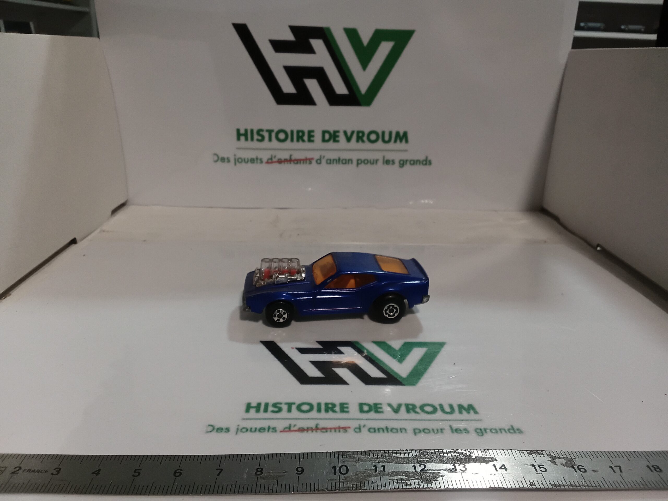 MATCHBOX LESNEY Rola-Matics N°10 Mustang Piston Popper Blue 1973 Made In England