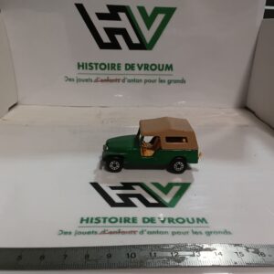 MATCHBOX LESNEY Superfast N°53 Jeep CJ6 Green Soft Top 1977 Made In England