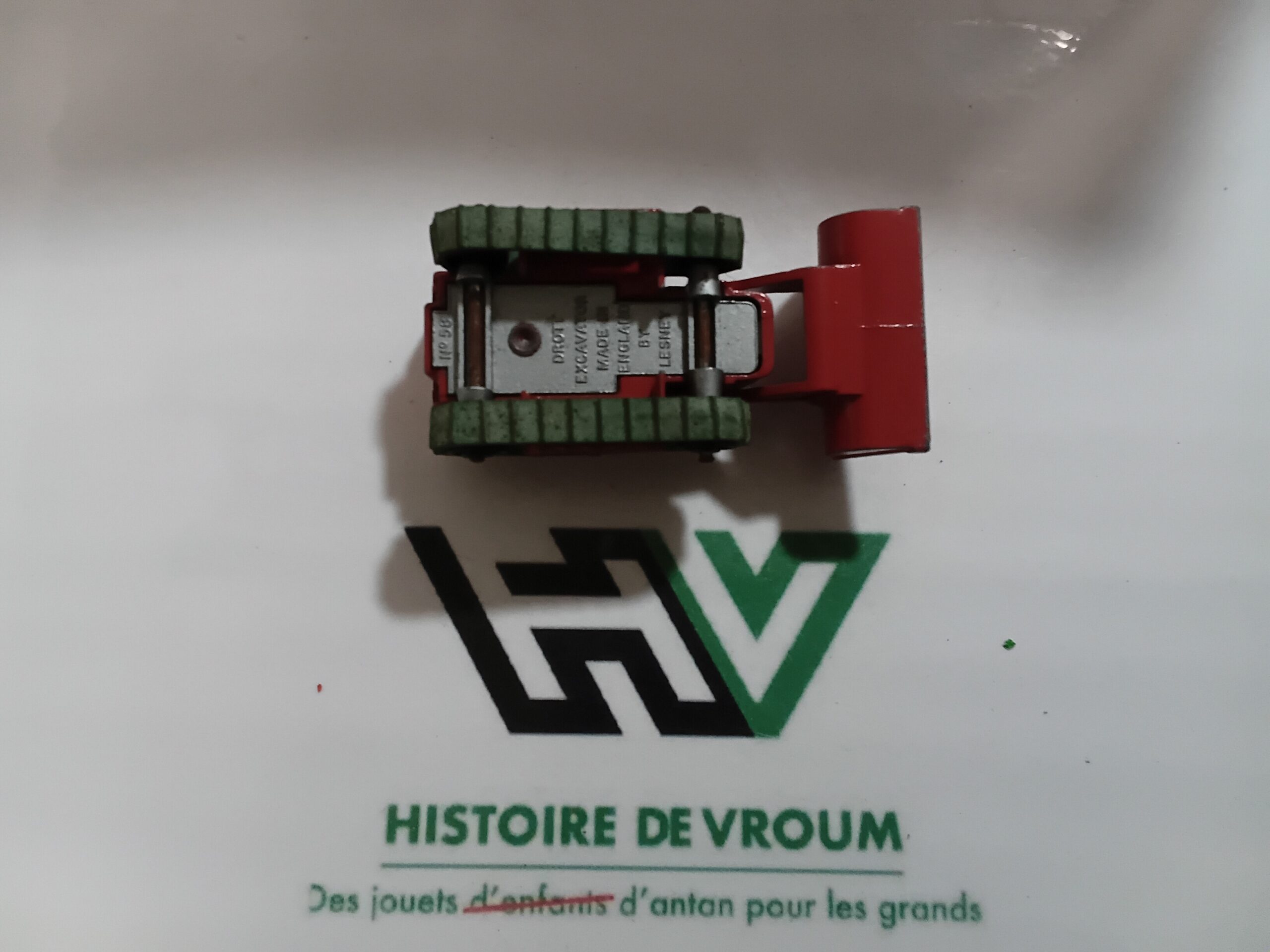Matchbox Lesney N° 58 Drott Excavator 1958 Made in England Chenilles Vertes Vintage – Image 9