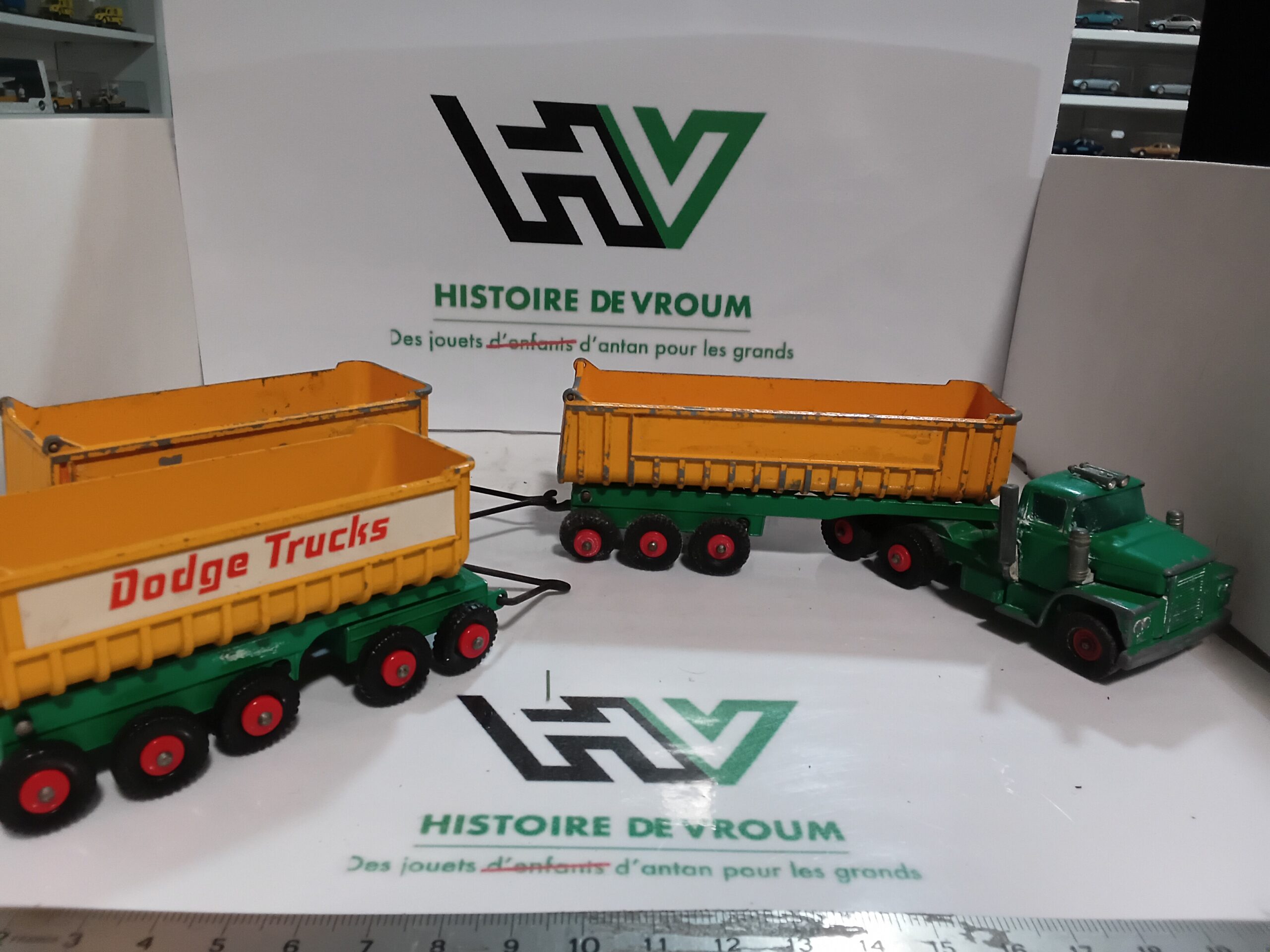 Matchbox King Size K-16 Dodge Tipper Truck Road Train Lesney England Vintage – Image 6