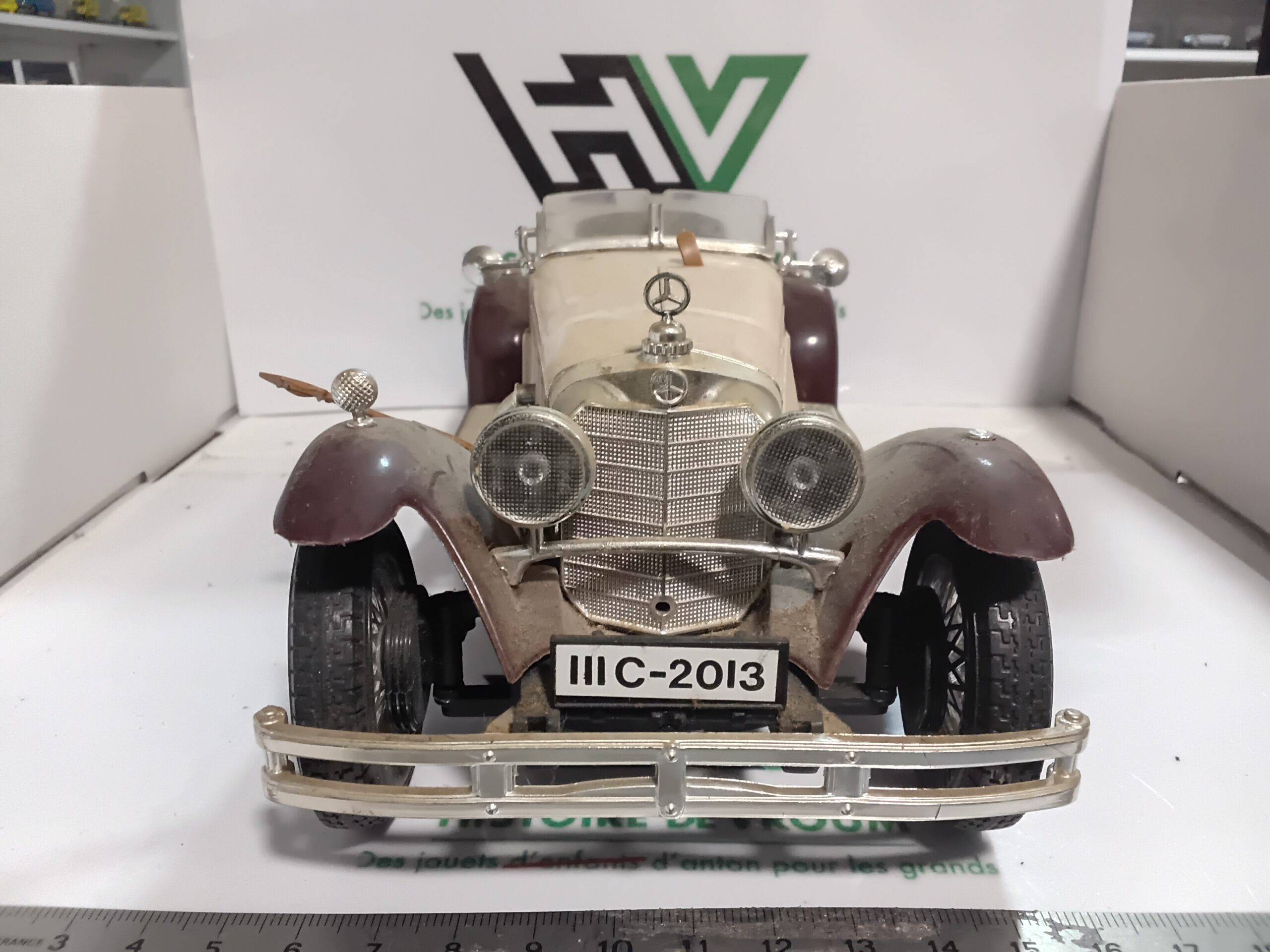 Mercedes-Benz SSK 1928 Bburago 1/18 Made in Italy Vintage - Epave A Restaurer – Image 5