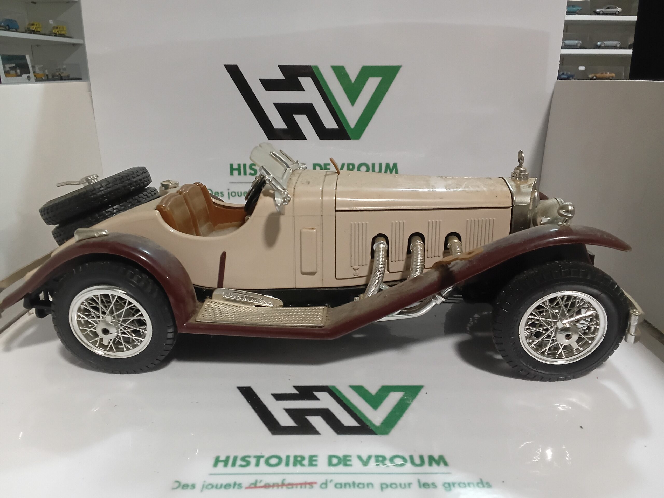 Mercedes-Benz SSK 1928 Bburago 1/18 Made in Italy Vintage - Epave A Restaurer – Image 6