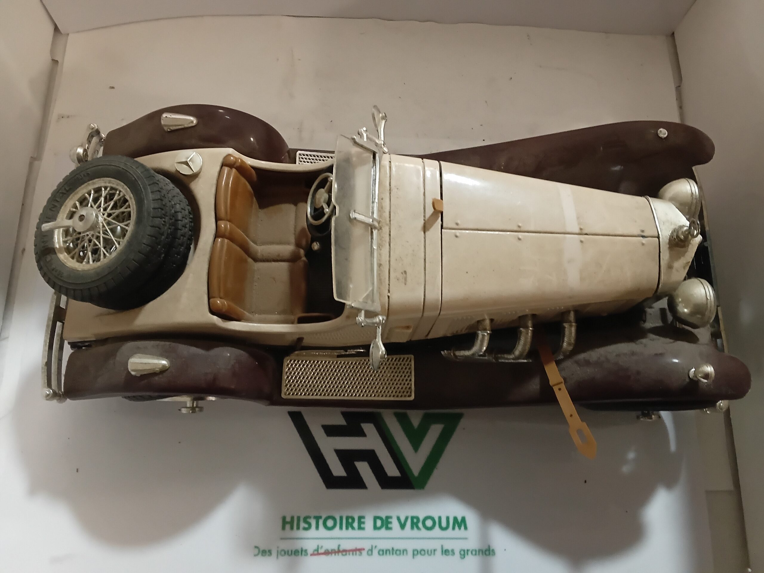 Mercedes-Benz SSK 1928 Bburago 1/18 Made in Italy Vintage - Epave A Restaurer – Image 8