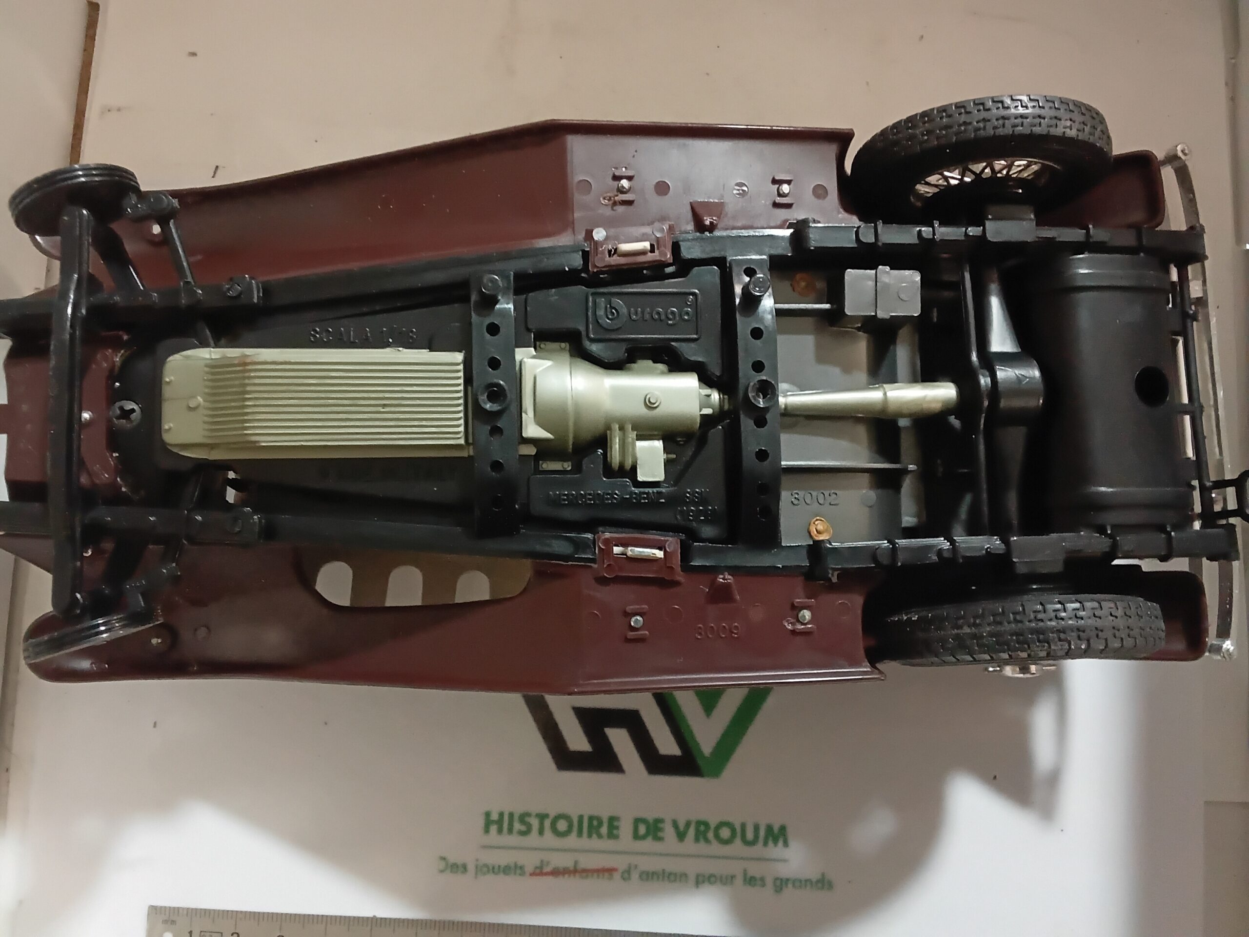 Mercedes-Benz SSK 1928 Bburago 1/18 Made in Italy - Epave A Restaurer – Image 7