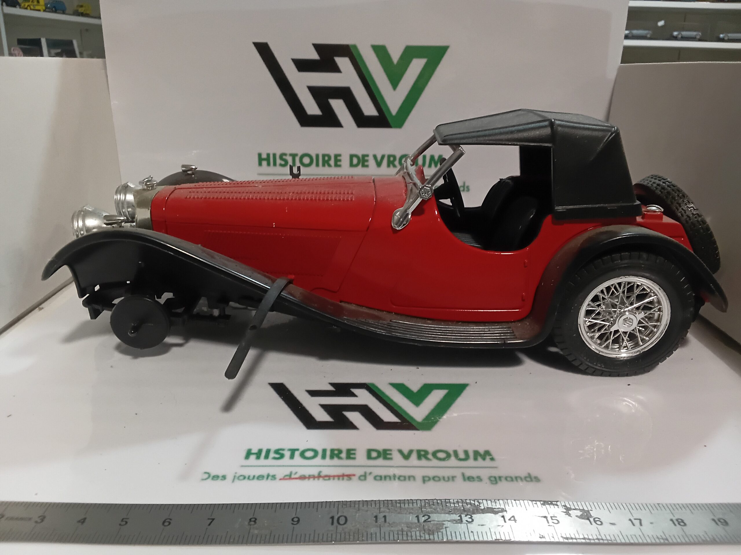 Bburago 1/18 - Jaguar SS 100 1937 Rouge / Noir - Italy - Epave A Restaurer
