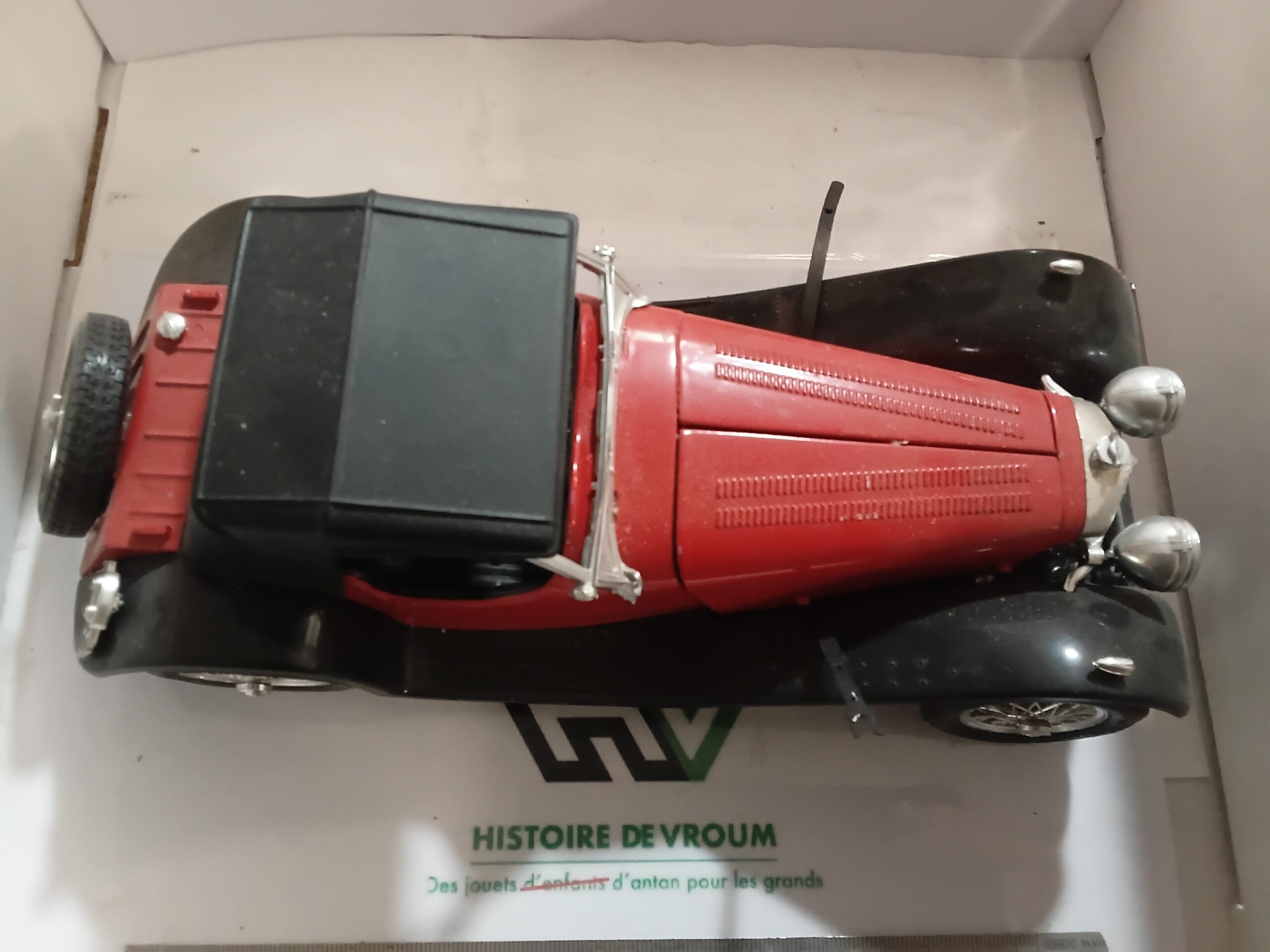 Bburago 1/18 - Jaguar SS 100 1937 Rouge / Noir - Italy - Epave A Restaurer – Image 6