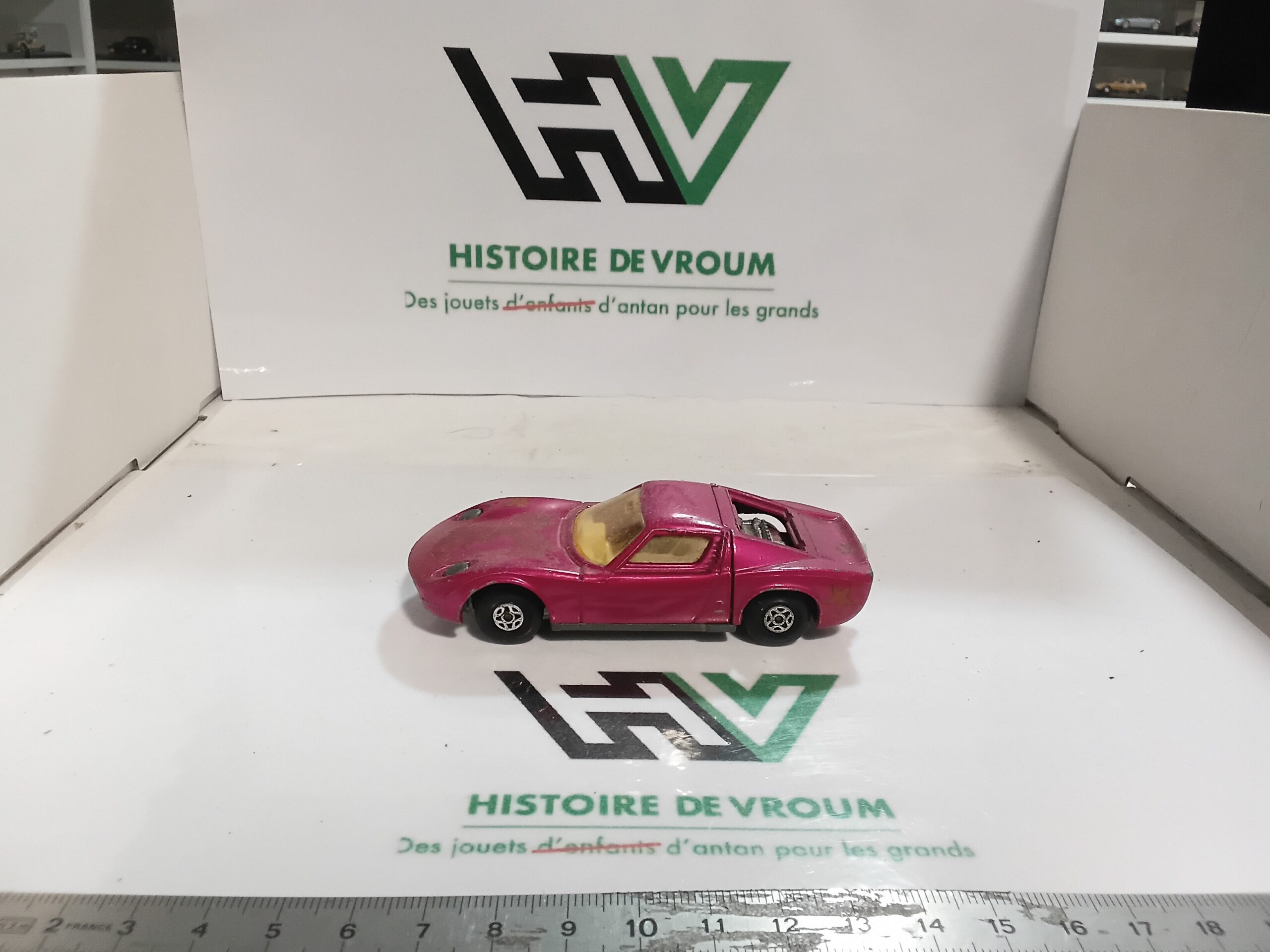 Matchbox Speed Kings K-24 Lamborghini Miura Lesney England 1970 Vintage