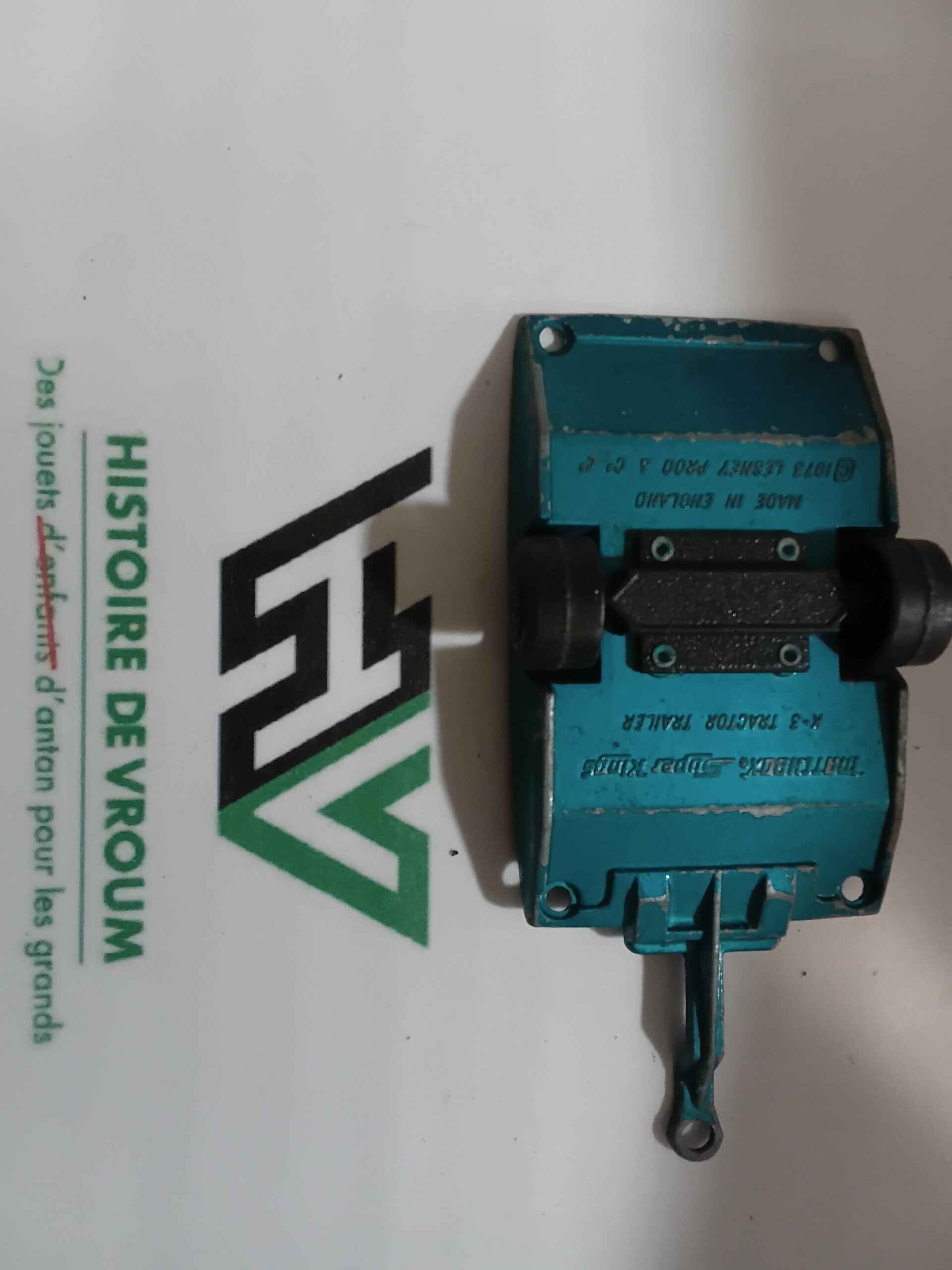 Remorque Tracteur Matchbox Super Kings K-3 Turquoise (1973) England – Image 6