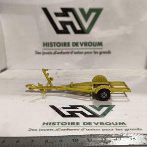 Matchbox Lesney King Size / Speed Kings Remorque Porte-Bateau Jaune – Made in England – Vintage