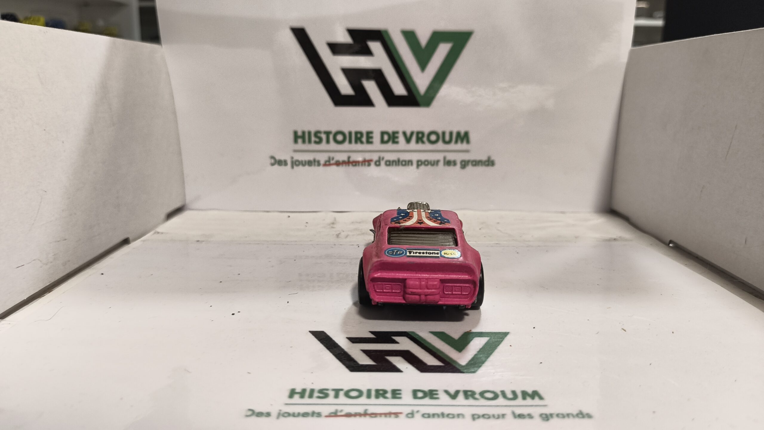 Matchbox Lesney Speed Kings K-38 Gus's Gulper – Ford Mustang Funny Car – Rose vif – Made in England – Image 7