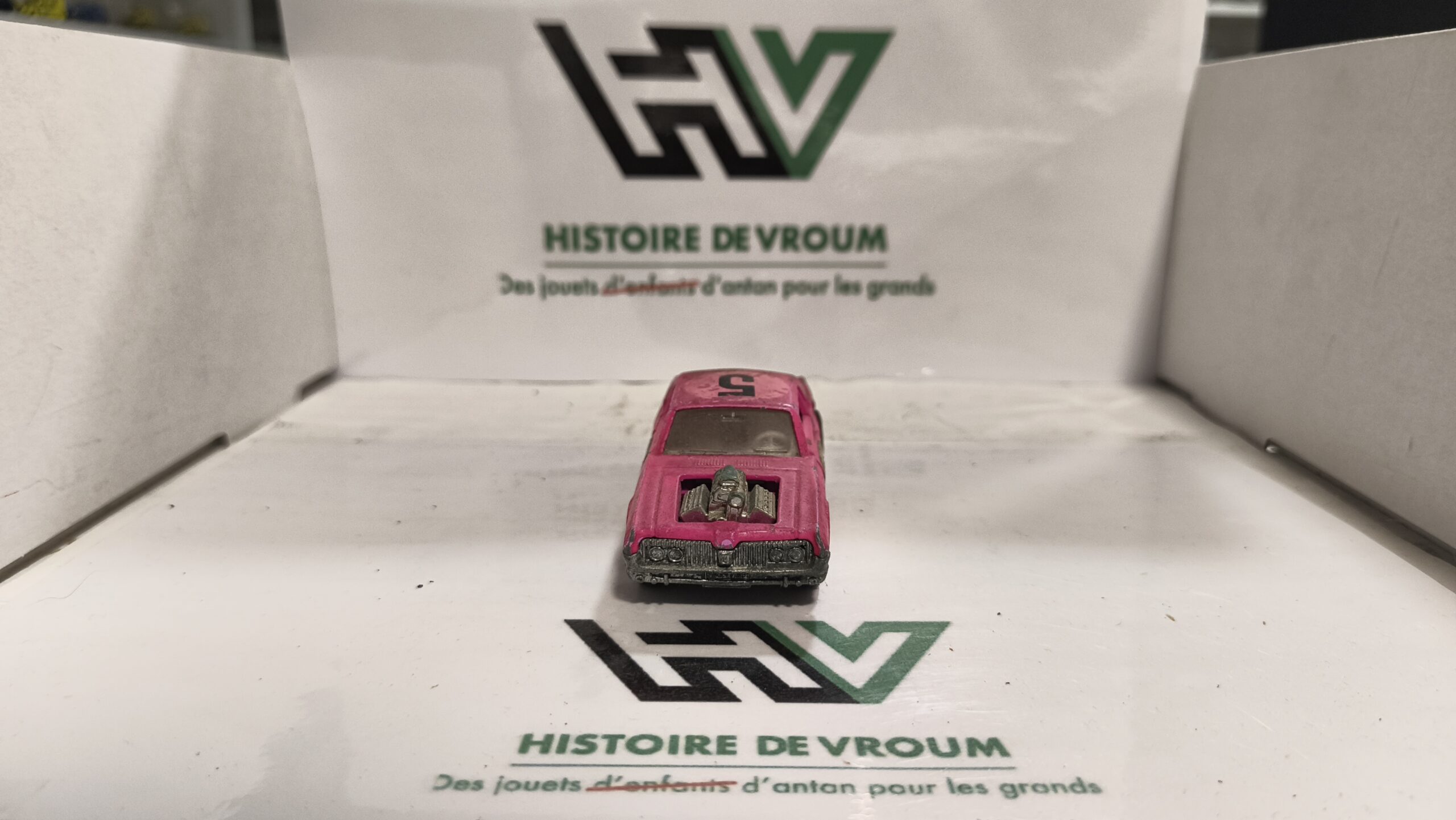 Matchbox Lesney Speed Kings K-21 Cougar Dragster Hot Pink – Made in England – Vintage – Image 5