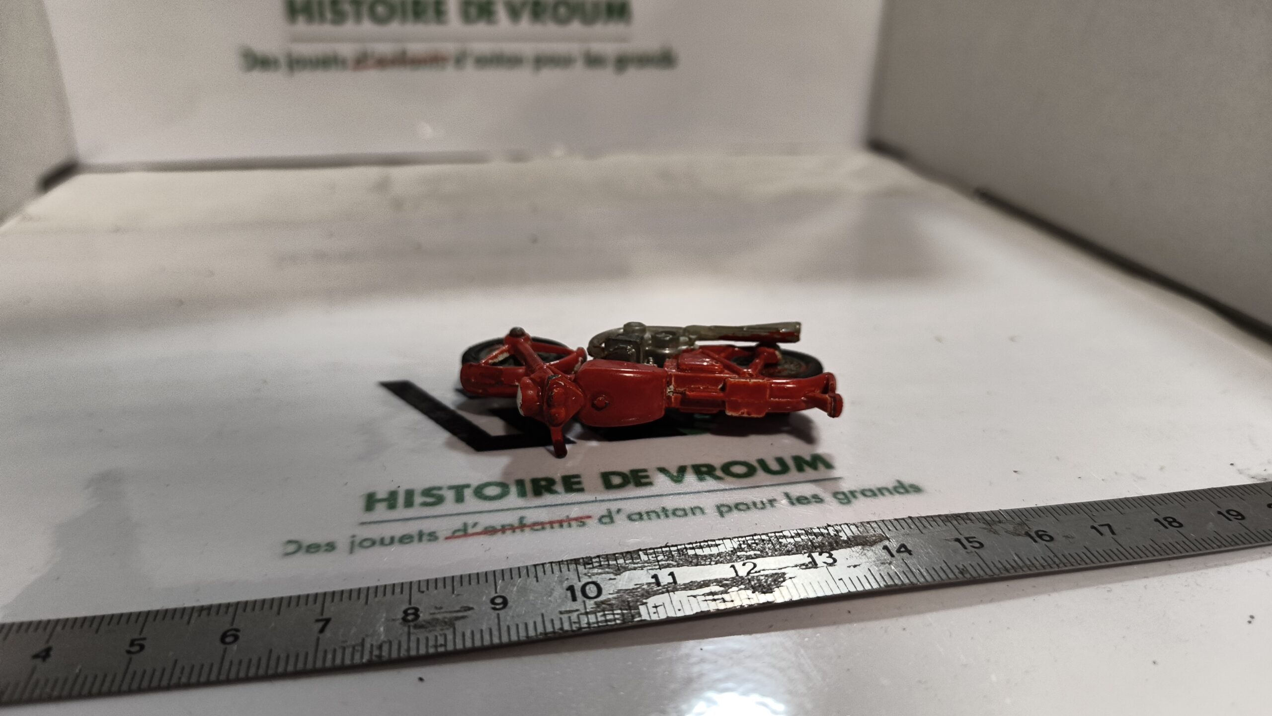 Majorette Honda 750 Four Rouge – Moto Vintage – Made in France – Image 7
