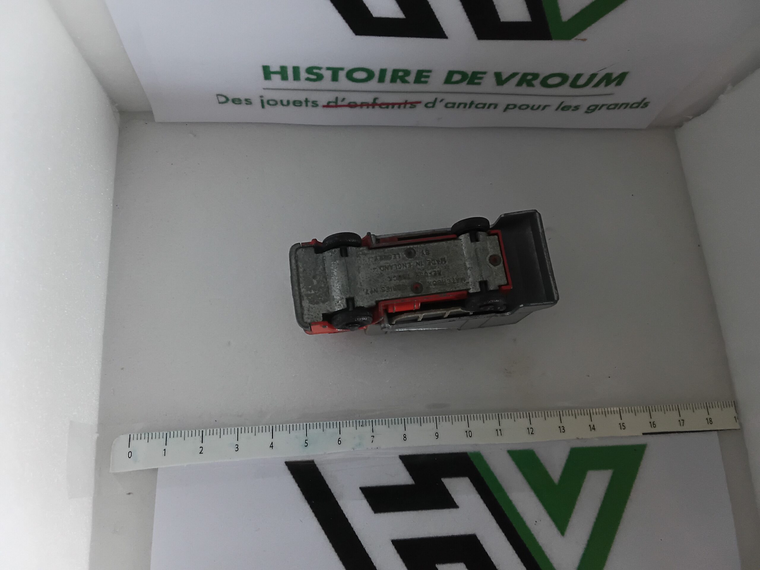 Camion Poubelle Matchbox Lesney N°7 (Gris & Orange) – Image 7
