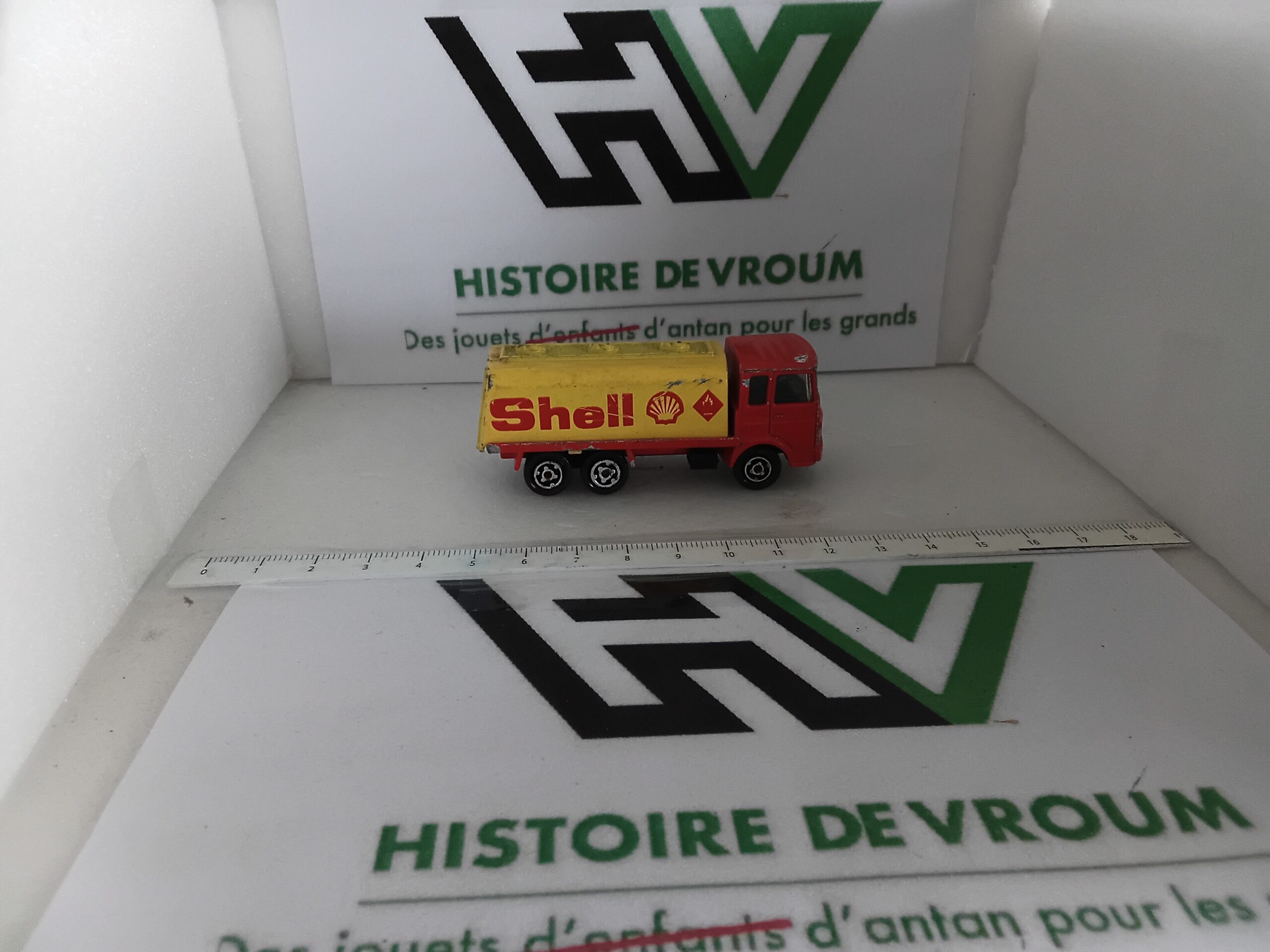 Camion Saviem "Shell" Jaune & Rouge Majorette 1/100 – Image 5