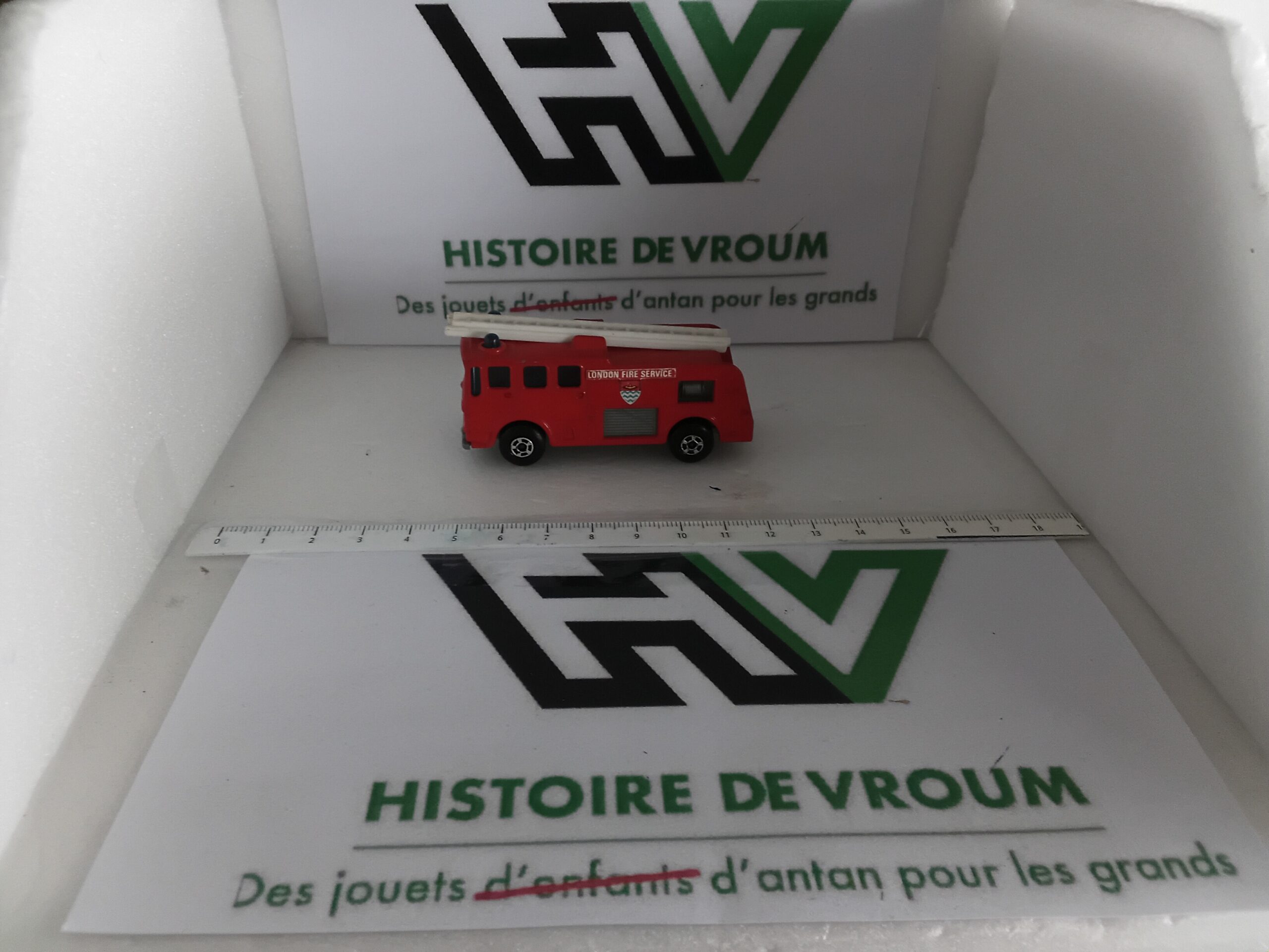 Camion Pompiers Merryweather Matchbox Lesney N°35 (Rouge - London Fire Service)