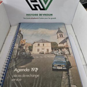 Agenda Vintage Renault 1977 – Pièces de Rechange Service – Angers (Collection Auto) Idem année 2033