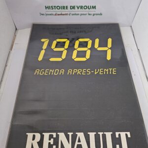 Agenda Vintage Renault 1984 – Après-Vente – Collection Auto / Youngtimer