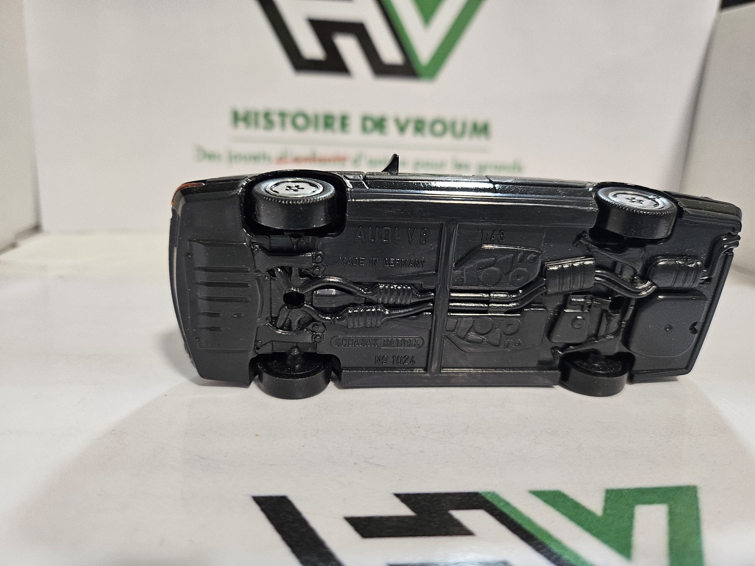 Miniature Audi V8 1/43 Schabak Modell (Réf. 1024) - Made in Germany - Boîte D'origine – Image 9