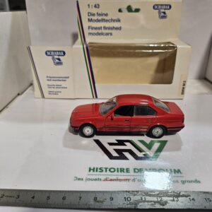 Miniature BMW M5 E34 1/43 Schabak Modell (Réf. 1150) - Rouge - Boîte D'origine