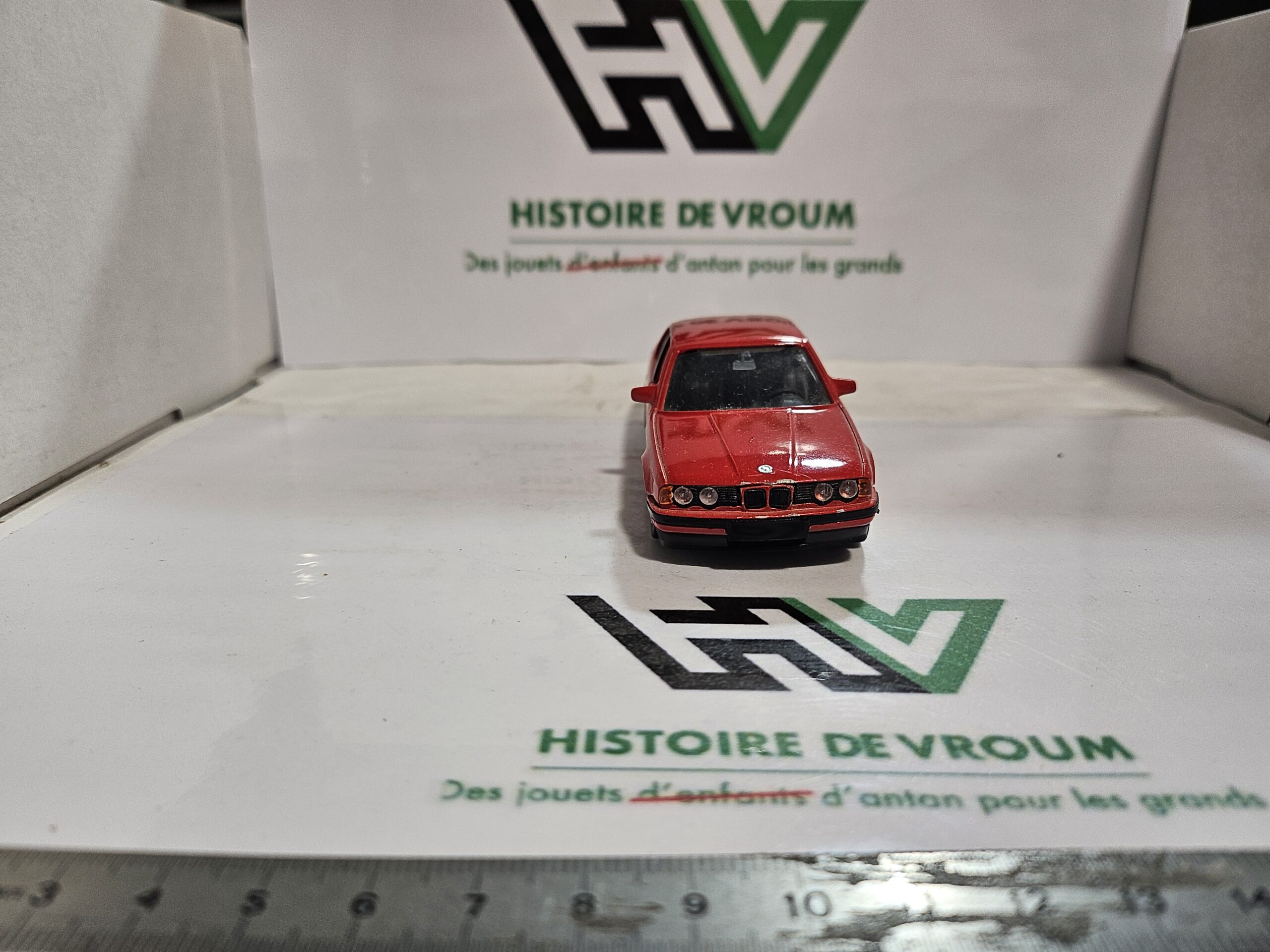 Miniature BMW M5 E34 1/43 Schabak Modell (Réf. 1150) - Rouge - Boîte D'origine – Image 5