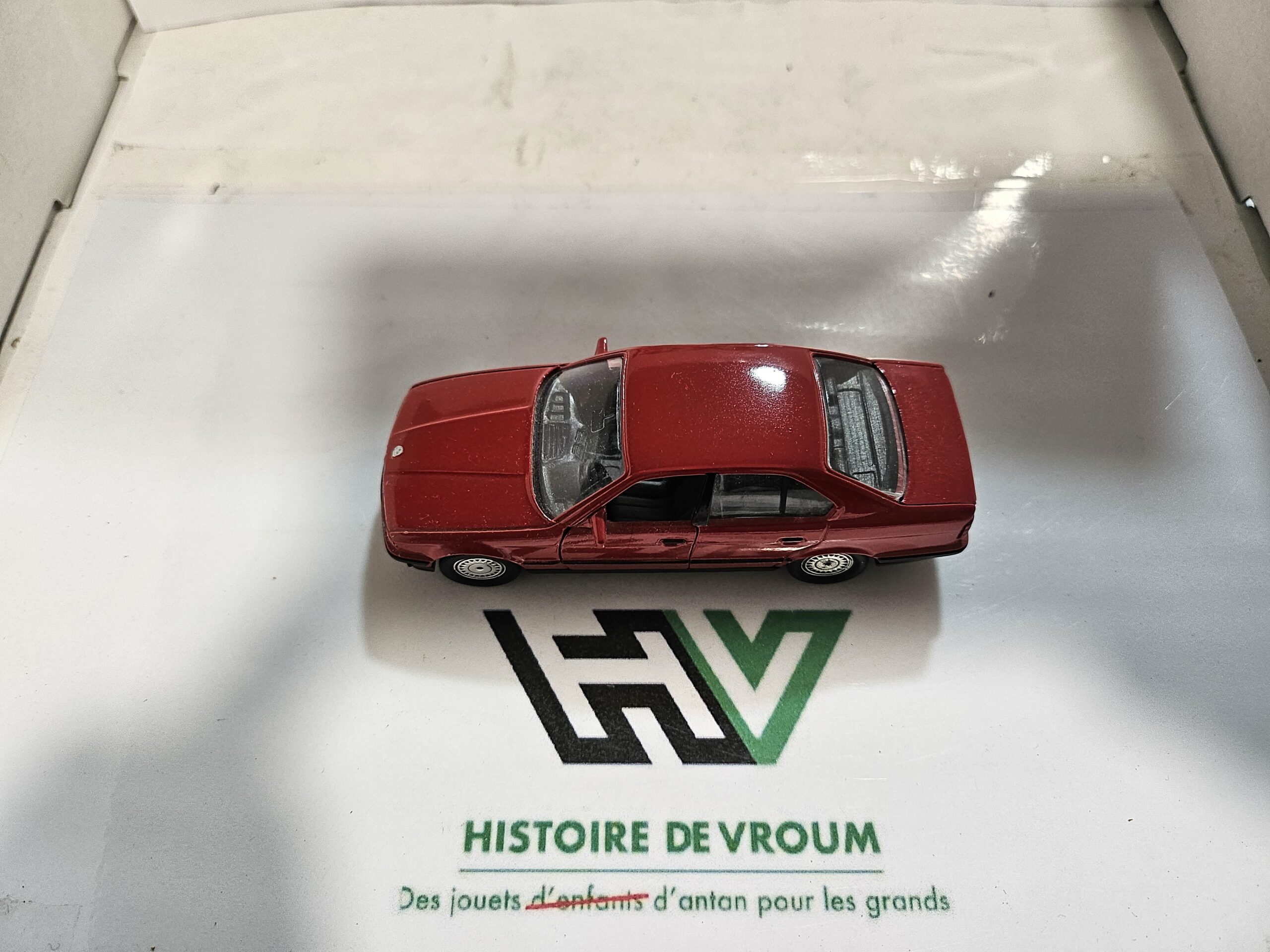 Miniature BMW M5 E34 1/43 Schabak Modell (Réf. 1150) - Rouge - Boîte D'origine – Image 8