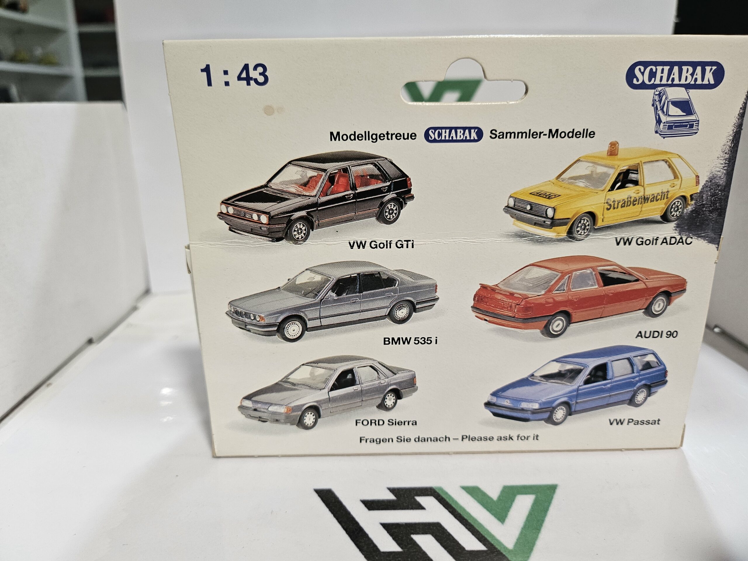 Miniature Volkswagen Corrado 1/43 Schabak Modell (Réf. 1013) - Boîte D'origine – Image 11
