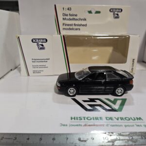 Audi Coupé Quattro 1/43 Schabak Modell (Réf. 1050) Noir - Multi-Ouvrants avec Boîte