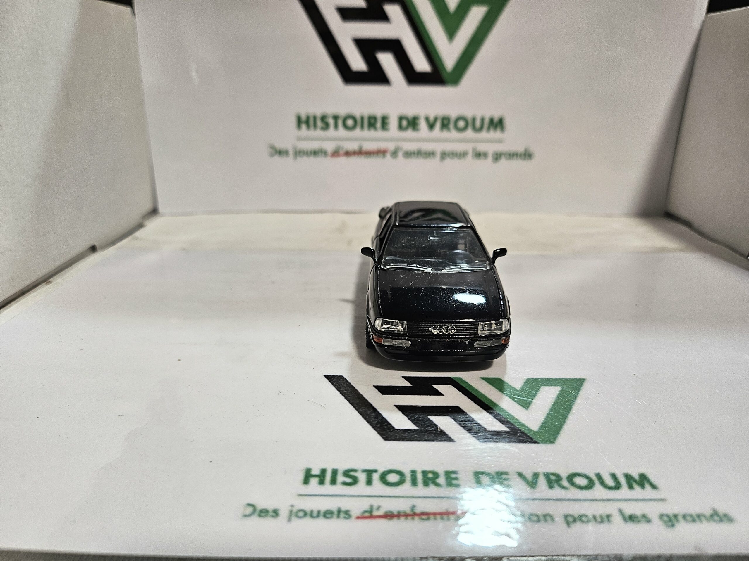 Audi Coupé Quattro 1/43 Schabak Modell (Réf. 1050) Noir - Multi-Ouvrants avec Boîte – Image 5