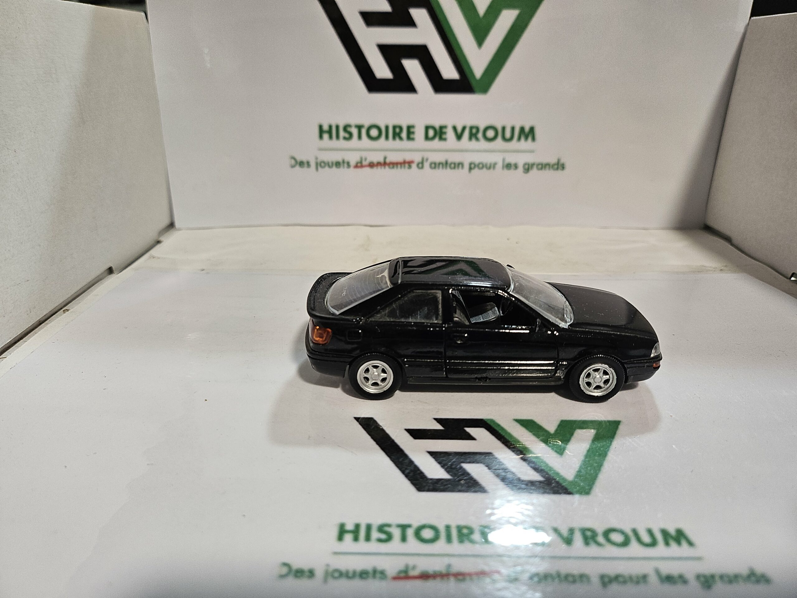 Audi Coupé Quattro 1/43 Schabak Modell (Réf. 1050) Noir - Multi-Ouvrants avec Boîte – Image 6