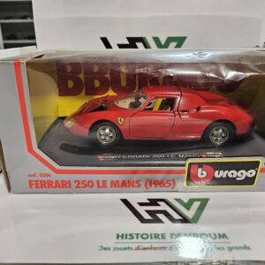 Bburago 1/24 – Ferrari 250 Le Mans (1965) – Réf. 0506 – Made in Italy avec Boîte