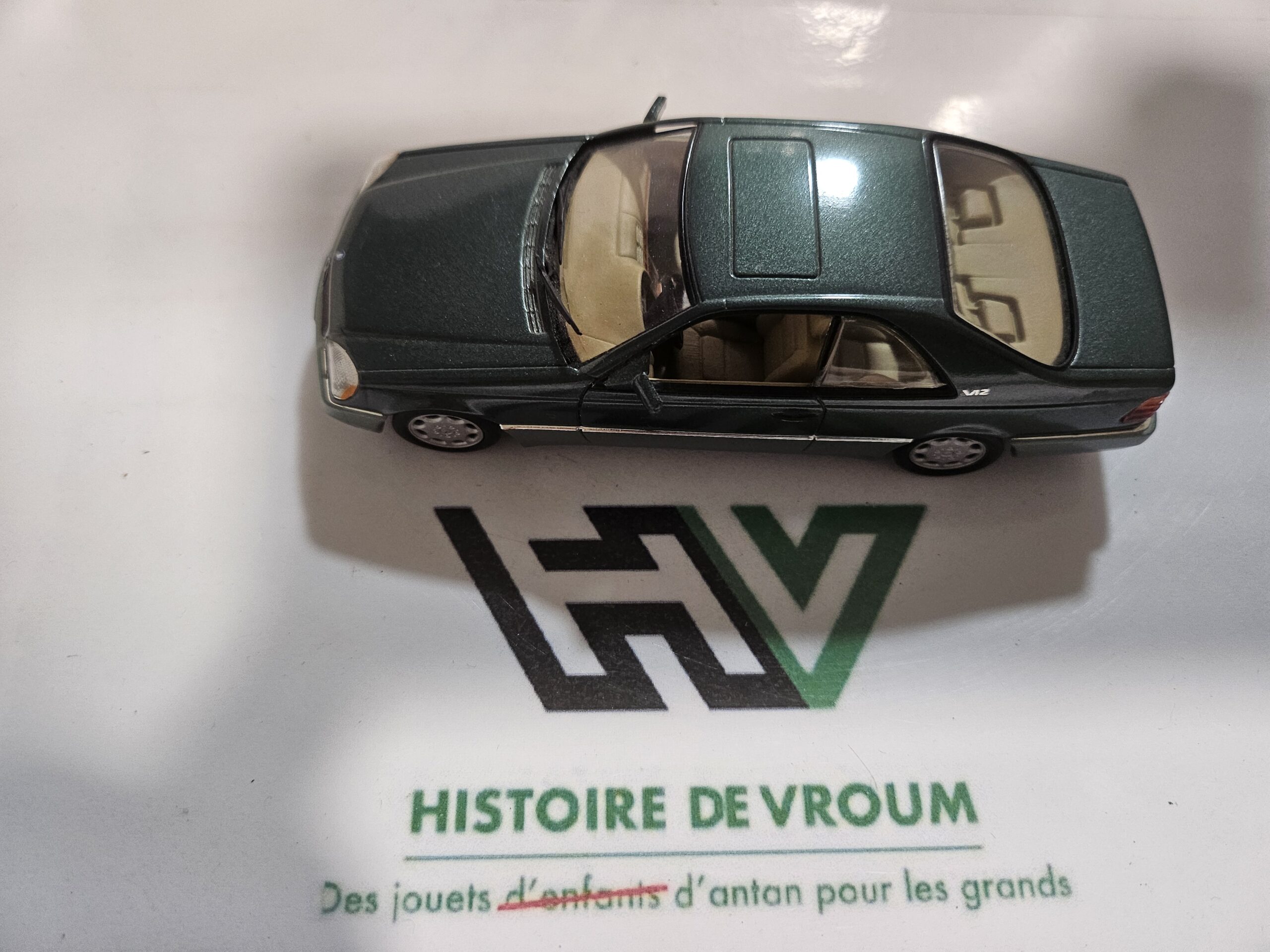 Mercedes-Benz 600 SEC V12 C140 1/43 Minichamps - Vert métallisé – Image 8
