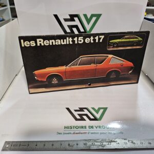 Brochure commerciale originale Renault 15 et 17 (R15 / R17) – Années 70
