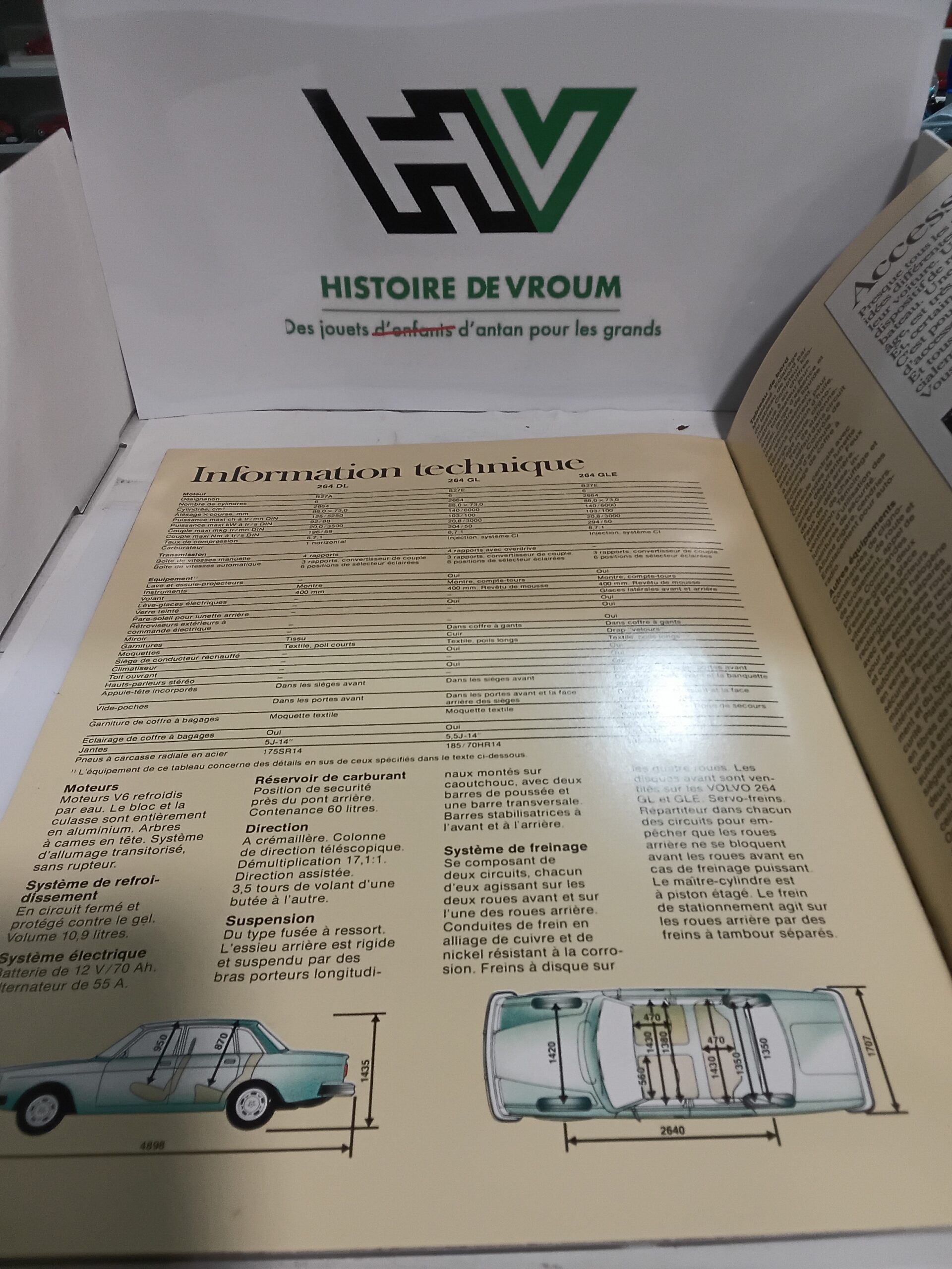 Rare Catalogue Original Volvo 264 V6 (264 DL, GL, GLE) - Années 70 / Prestige Suédois – Image 6