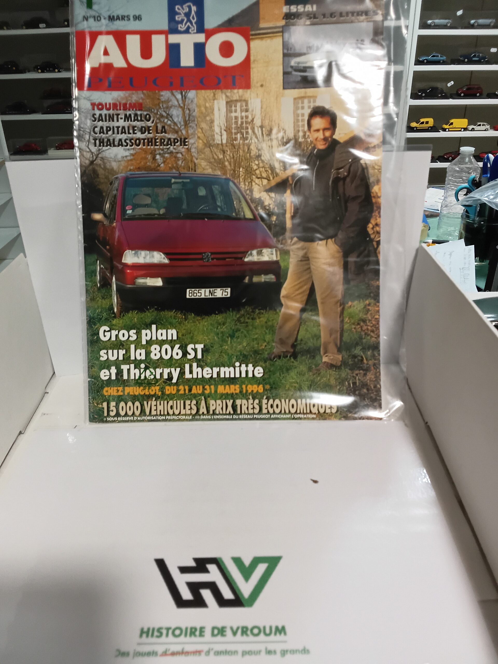 Revue Auto Peugeot N°10 Mars 1996 - Thierry Lhermitte & 806 ST, Essai 406, 605 - Réseau Cholet